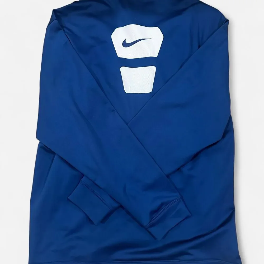 Nike Men's Blue and Navy Sweatshirt
